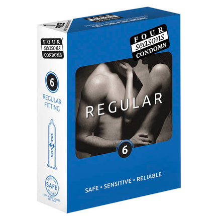 four seasons regular condoms 6 pack