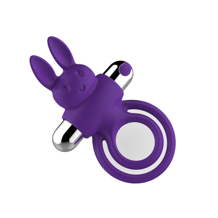 Clit Tickling Cock Ring Purple Rabbit