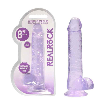 8 Inch Dildos Purple Realrock
