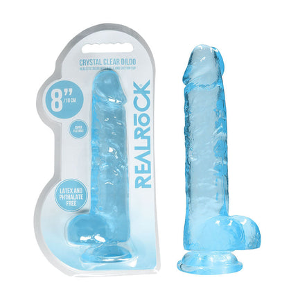 Realrock Dildo Blue 8 Inch