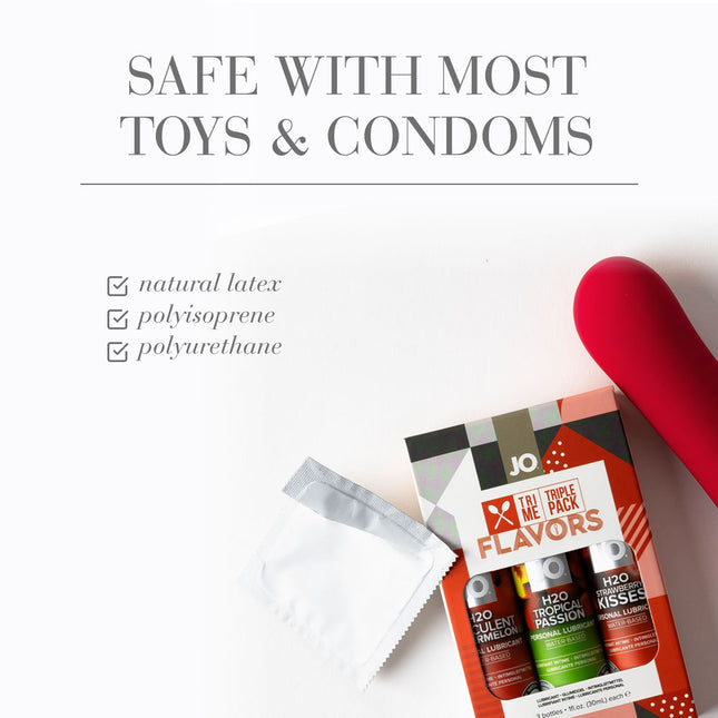 JO Tri-Me Triple Pack Flavoured Lubes Gift Set - 3 Pack