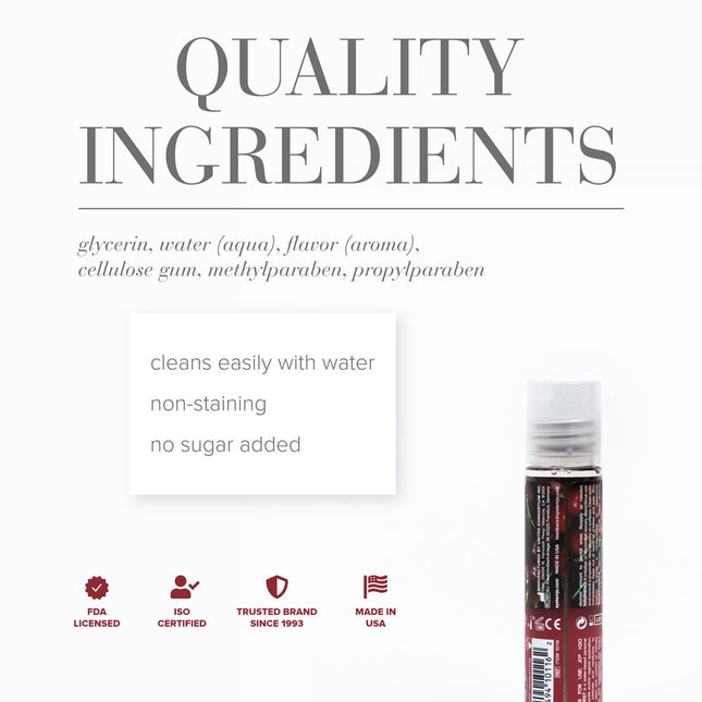 JO H2O Cherry Burst Water Based Lubricant - 30ml Bottle