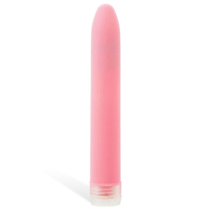 Adam & Eve Velvet Kiss Pink Vibrator 6 Inch Side View