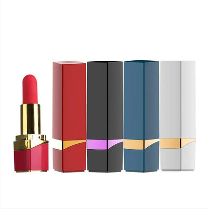 10 Frequency Mini Lipstick Vibrator in Red, Black, Blue and White