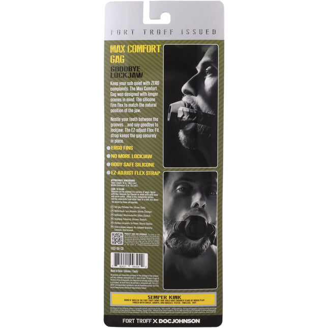 Fort Troff - Max Comfort Gag - Black Mouth Restraint