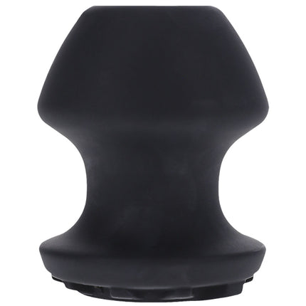 Fort Troff Kum Keeper - Medium Black Hollow Butt Plug with Removeable Stopper