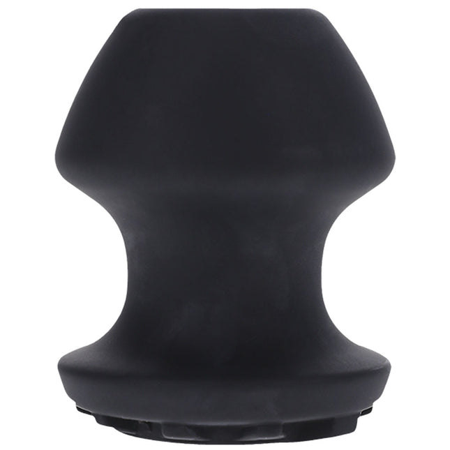 Fort Troff Kum Keeper - Medium Black Hollow Butt Plug with Removeable Stopper