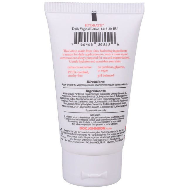 HYDRATE Daily Vaginal Lotion 56 gram Ingredients