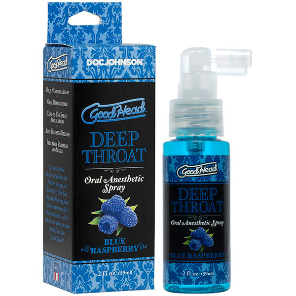 GoodHead Deep Throat Spray - Blue Raspberry Flavoured - 59 ml Bottle