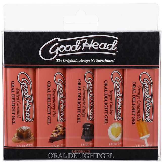 GoodHead Oral Delight Gel - Desserts Flavoured Set of 5 x 30ml Bottles