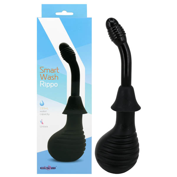 Smart Wash Rippo Black Unisex Douche - 220ml Capacity