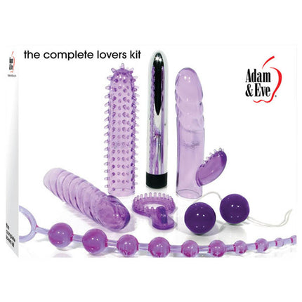 Adam & Eve The Complete Lovers Purple Couples Kit - 7 Piece Set
