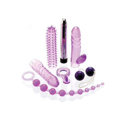 Adam & Eve The Complete Lovers Purple Couples Kit - 7 Piece Set