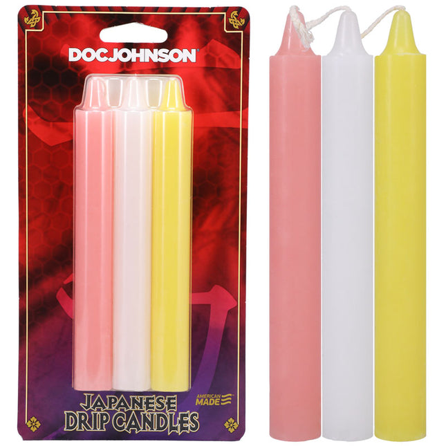 Japanese Drip Candles - Light Coloured 3 Pack