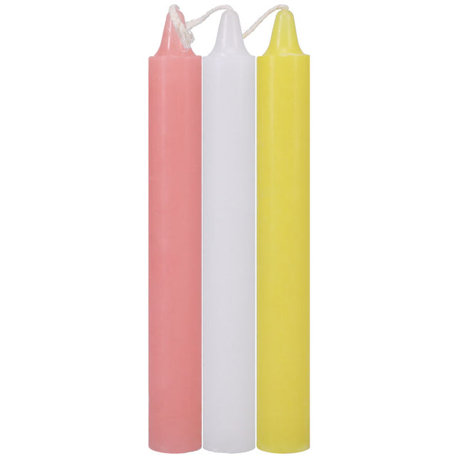 Japanese Drip Candles - Light Coloured 3 Pack