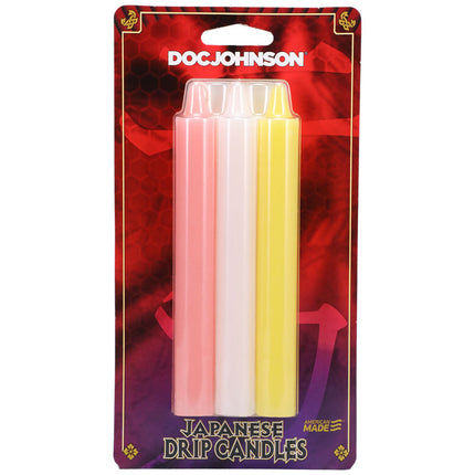 Japanese Drip Candles - Light Coloured 3 Pack