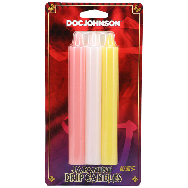 Japanese Drip Candles - Light Coloured 3 Pack