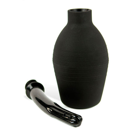 Adam & Eve Ez Anal Douche - Black in split pieces