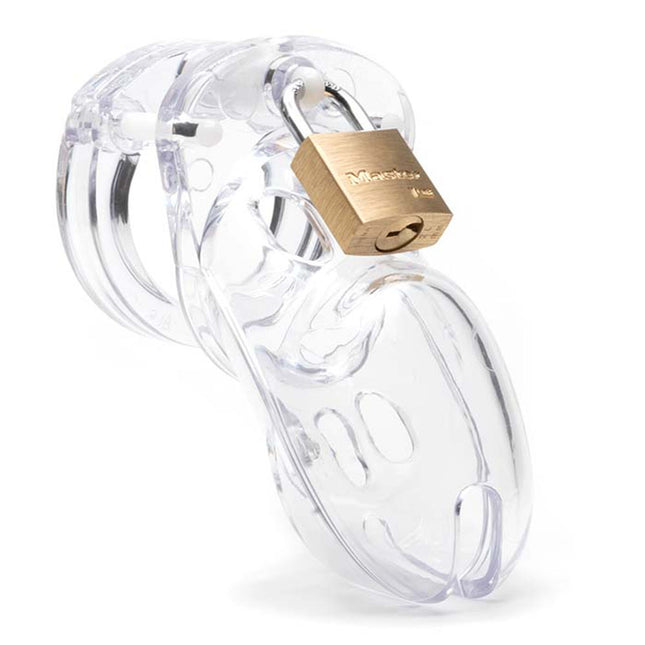 CB-3000 Chastity Cock Cage Kit - Clear 3 Inch