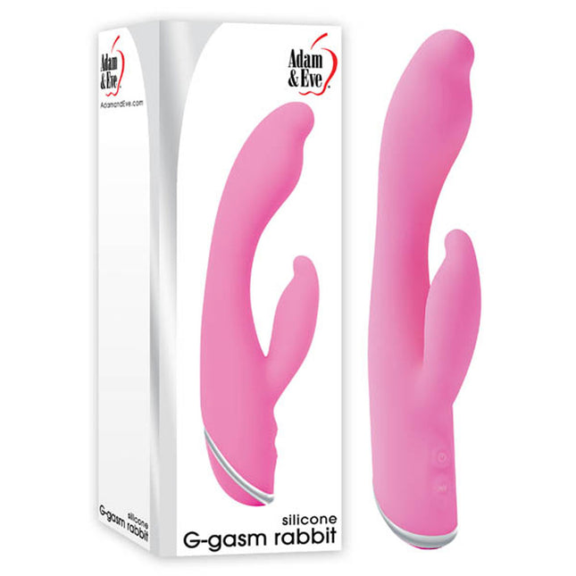 Adam & Eve G-Gasm Rabbit - Pink 8 Inch Rabbit Vibrator