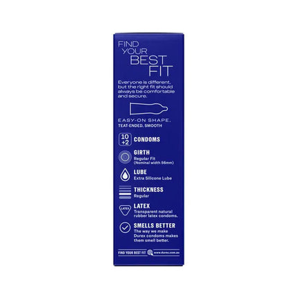 Durex Originals Regular Fit Latex Condoms - 10 Pack + 2 Free
