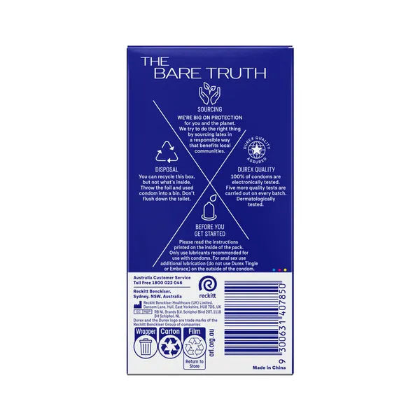 Durex Originals Regular Fit Latex Condoms - 10 Pack + 2 Free