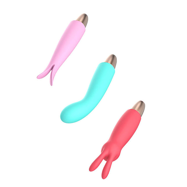 3 Sex Kit Sleeves, red rabbit vibrator, blue Tulip Vibrator & G Spot Vibe