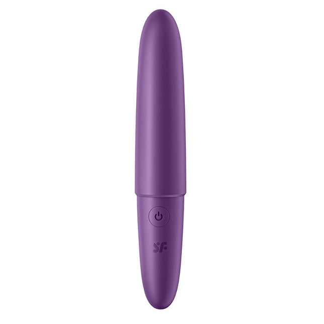 Front Power Buttons of Satisfyer Ultra Power Bullet 6 Purple Vibrator 