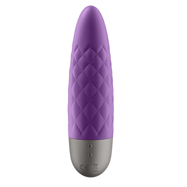 Rear Rechargeable mini Satisfyer Ultra Power Bullet 5 Purple Vibrator View