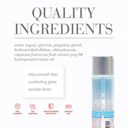 JO H2O Water Based Warming Lubricant - 120ml Bottle