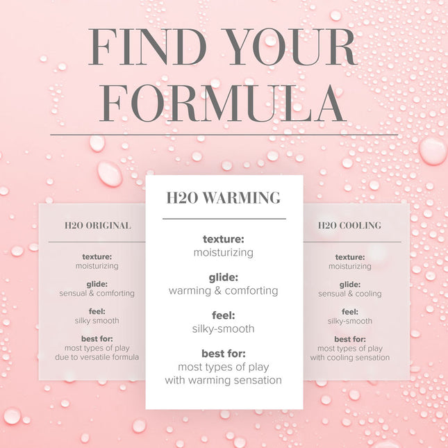 JO H2O Water Based Warming Lubricant - 60ml Bottle