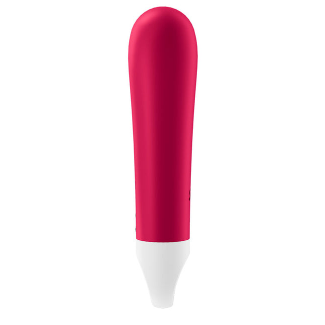 Satisfyer Ultra Power Bullet 1 Red Vibrator Side View