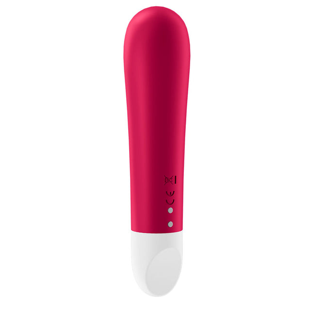 Satisfyer Ultra Power Bullet 1 Red Vibrator Side Rear View