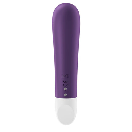 Satisfyer Ultra Power Bullet 2 Purple Vibrator Rear Rechargeable View