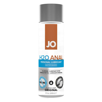 JO H2O Water Based Anal Lubricant - 240ml Bottle