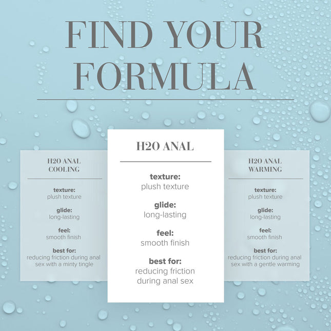 JO H2O Water Based Anal Lubricant - 60ml Bottle