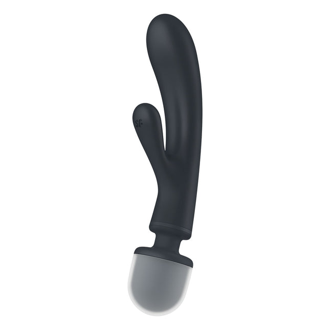 Satisfyer Triple Lover - Grey Rabbit Vibrator and Massage Wand