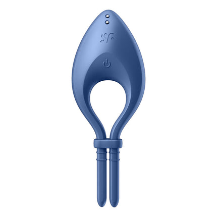 Satisfyer Bullseye Vibrating Adjustable Lasso Cock Ring – Blue tip