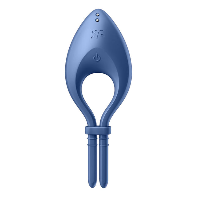 Satisfyer Bullseye Vibrating Adjustable Lasso Cock Ring – Blue tip