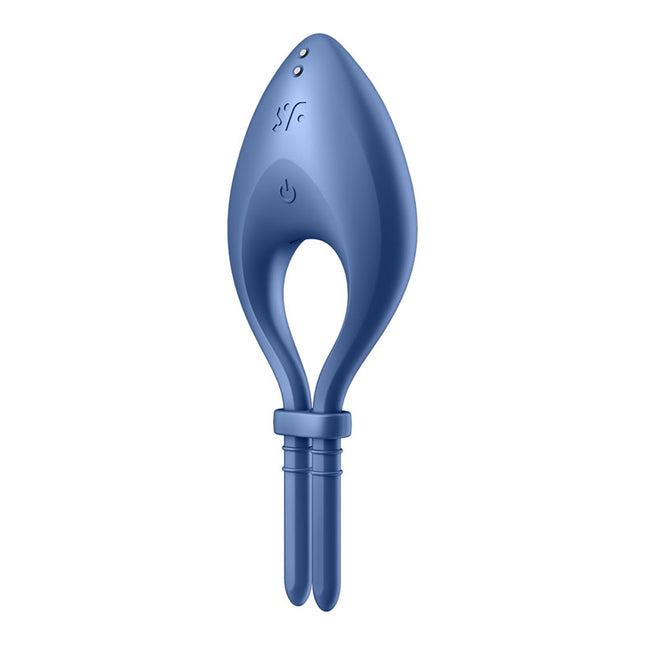 Satisfyer Bullseye Vibrating Adjustable Lasso Cock Ring – Blue