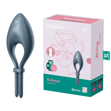 Satisfyer Bullseye Navy Vibrating Adjustable Lasso Cock Ring