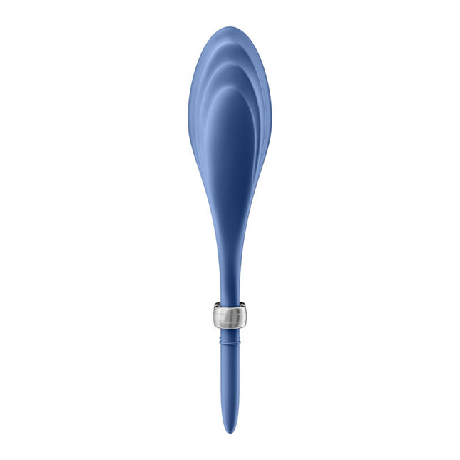 Satisfyer Duelist Blue Vibrating Adjustable Lasso Cock Ring Rear View