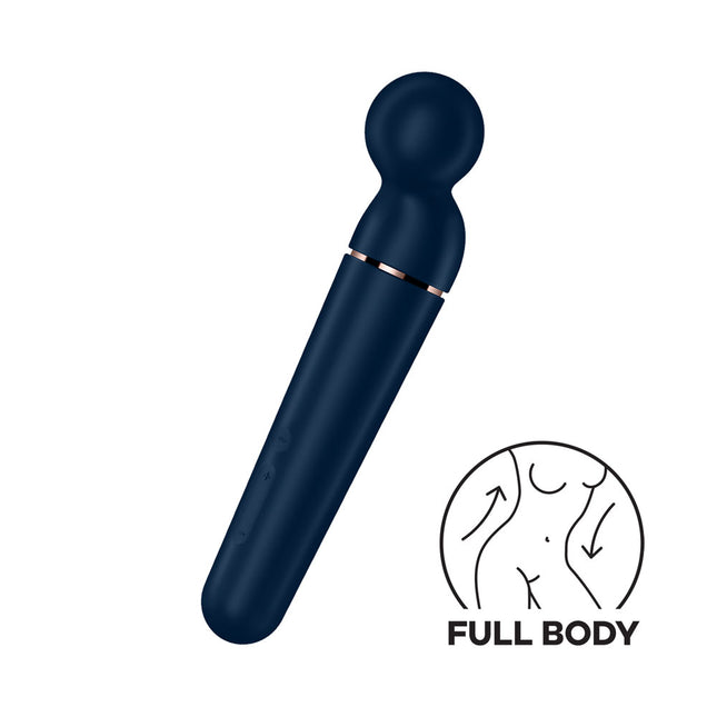 Full Body Stimulating Satisfyer Planet Wand-er Vibrator - Blue