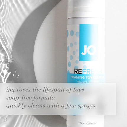 JO Refresh Foaming Toy Cleaner - 207ml Bottle