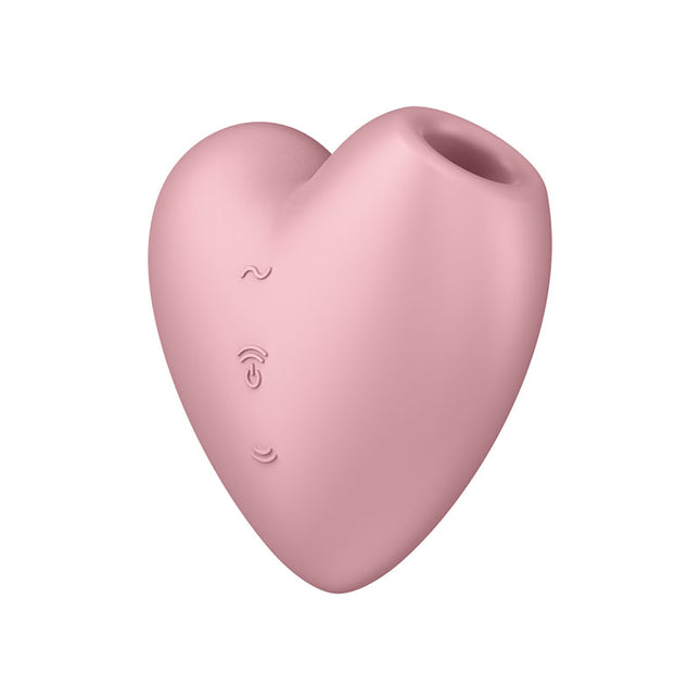 Satisfyer Cutie Heart - Light Pink USB Rechargeable Air Pulsation Stimulator with Vibration