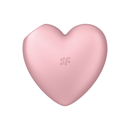 Satisfyer Cutie Heart - Light Pink USB Rechargeable Air Pulsation Stimulator with Vibration