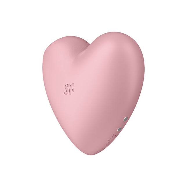 Satisfyer Cutie Heart - Light Pink USB Rechargeable Air Pulsation Stimulator with Vibration