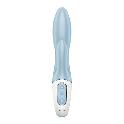 Satisfyer Air Pump Bunny 1 Blue Inflatable Rabbit Vibrator