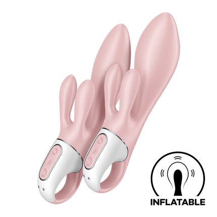 Satisfyer Air Pump Bunny 3 Inflatable Rabbit Vibrator double side by side