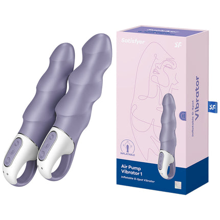 Satisfyer Air Pump 1 Inflatable G Spot Vibrator with Case